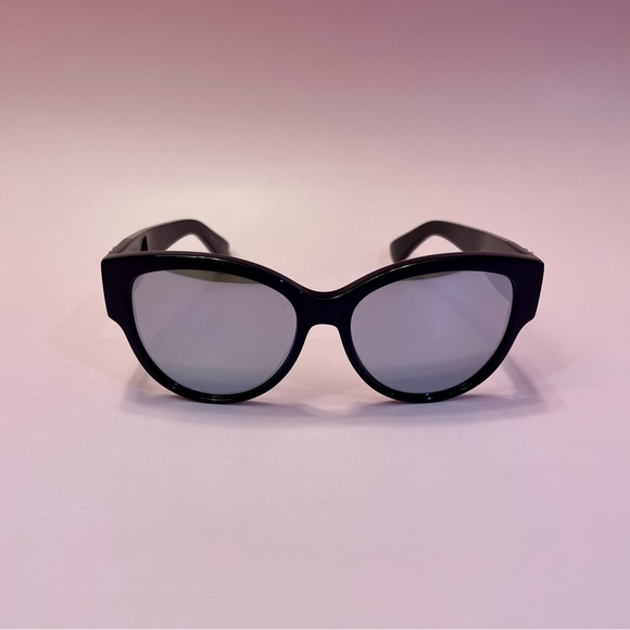 Yves Saint Laurent Black & Silver Sunglasses (GUC) - Picture 1 of 8